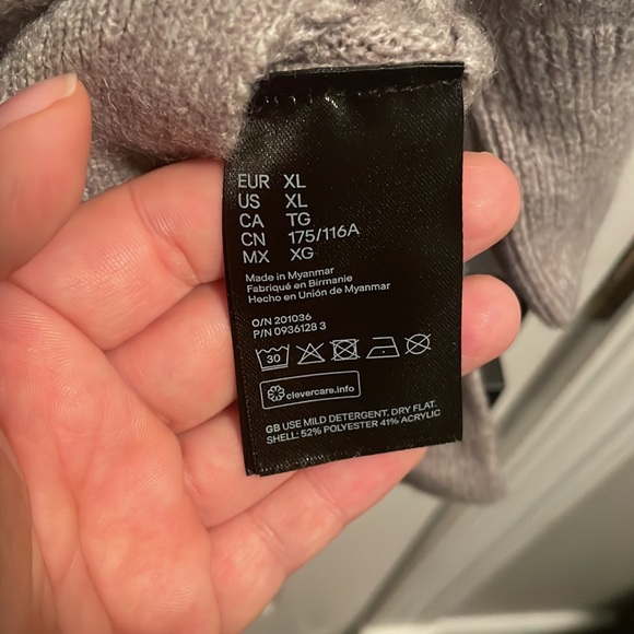 Ok H&M gray sweater, brand new, size XL - Picture 4 of 5